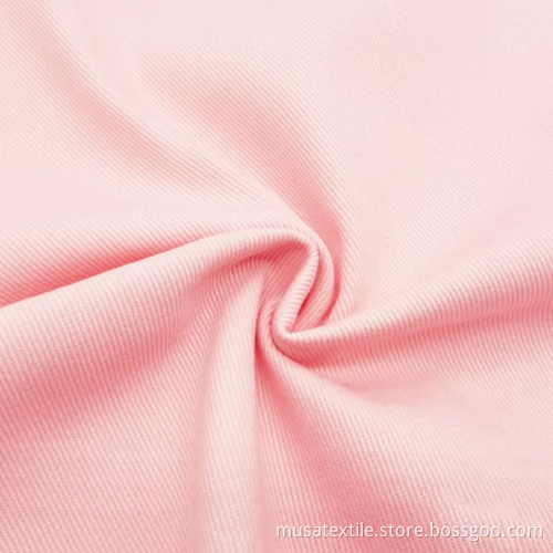 Soft Feeling Stretchy Cotton Twill Fabric For Pants